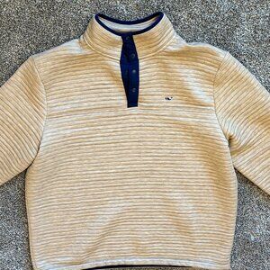 Vineyard Vines Quilted Channel Snap Pullover XL
